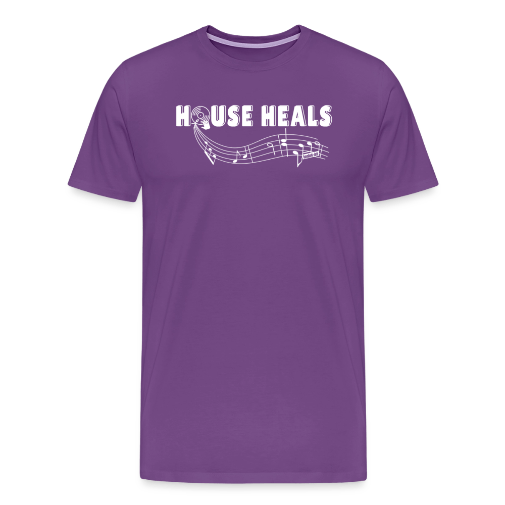 House Music Heals Unisex T-shirt - purple