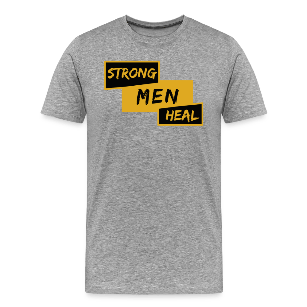 Strong Men Heal - Short Sleeve T-Shirt (Unisex) - heather gray