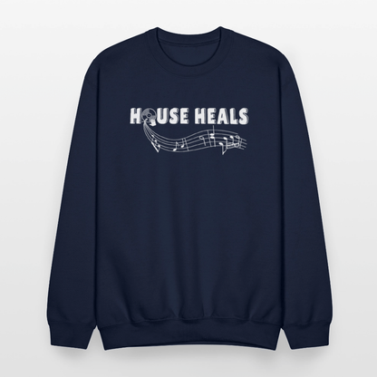 House Music Heals Unisex Sweatshirt - navy