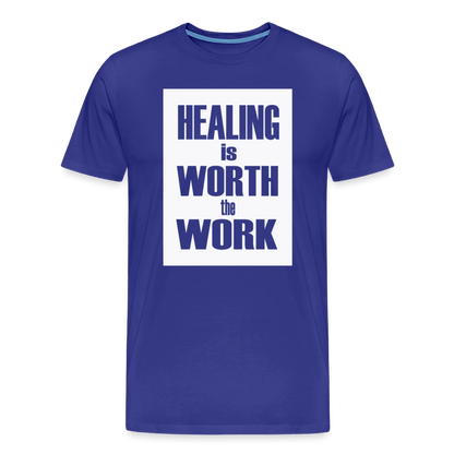 Healing Is Worth the Work - Short Sleeve T-Shirt (Unisex) - royal blue