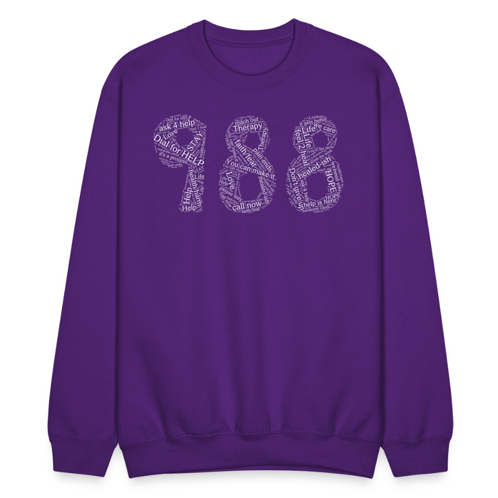 988 Crewneck Sweatshirt - purple