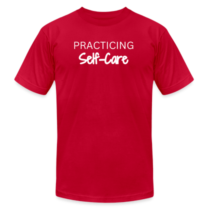 Practicing Self-Care - T-shirt - red