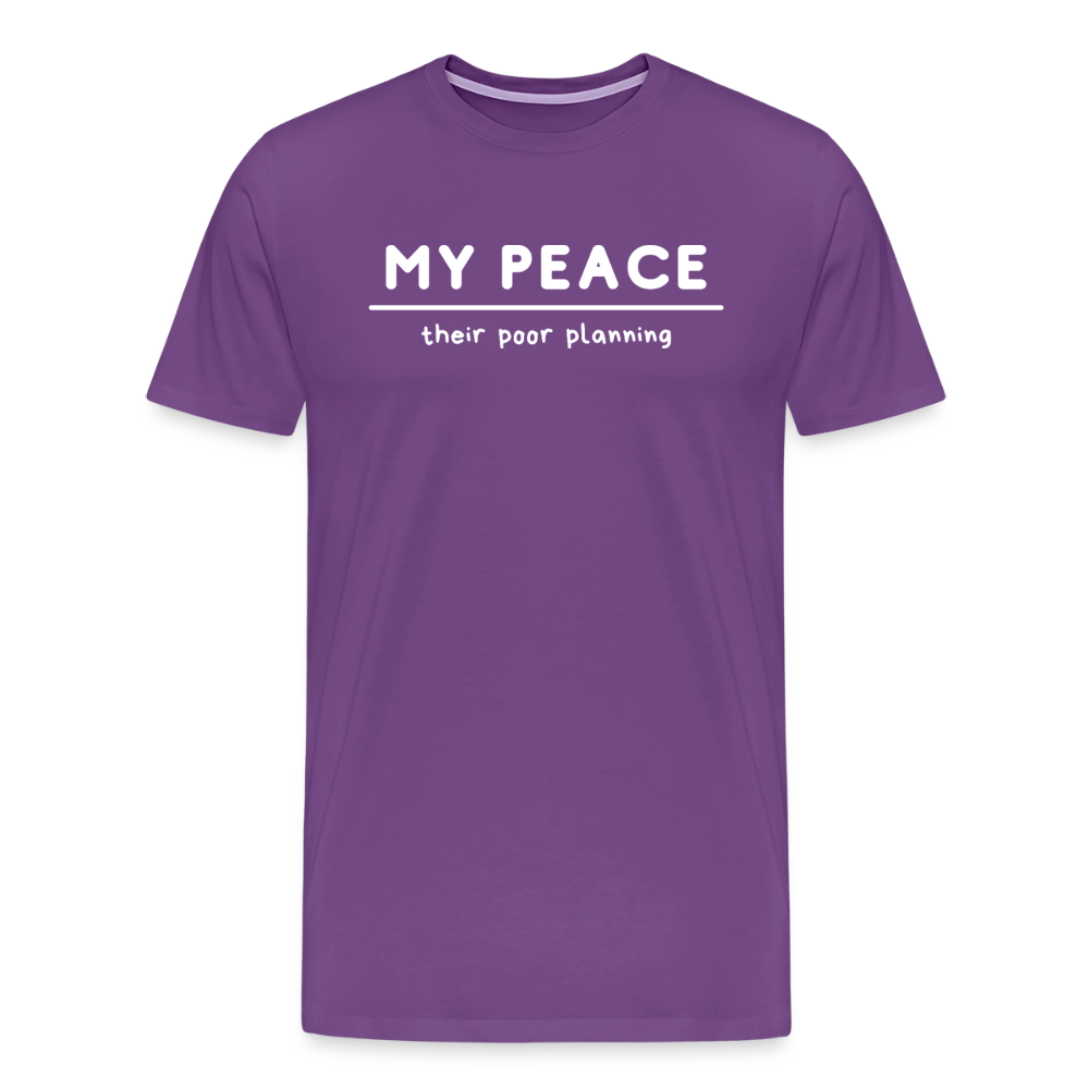 My Peace/their poor planning - Short Sleeve T-Shirt (Unisex) - purple