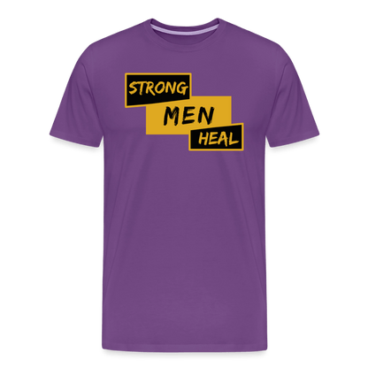 Strong Men Heal - Short Sleeve T-Shirt (Unisex) - purple