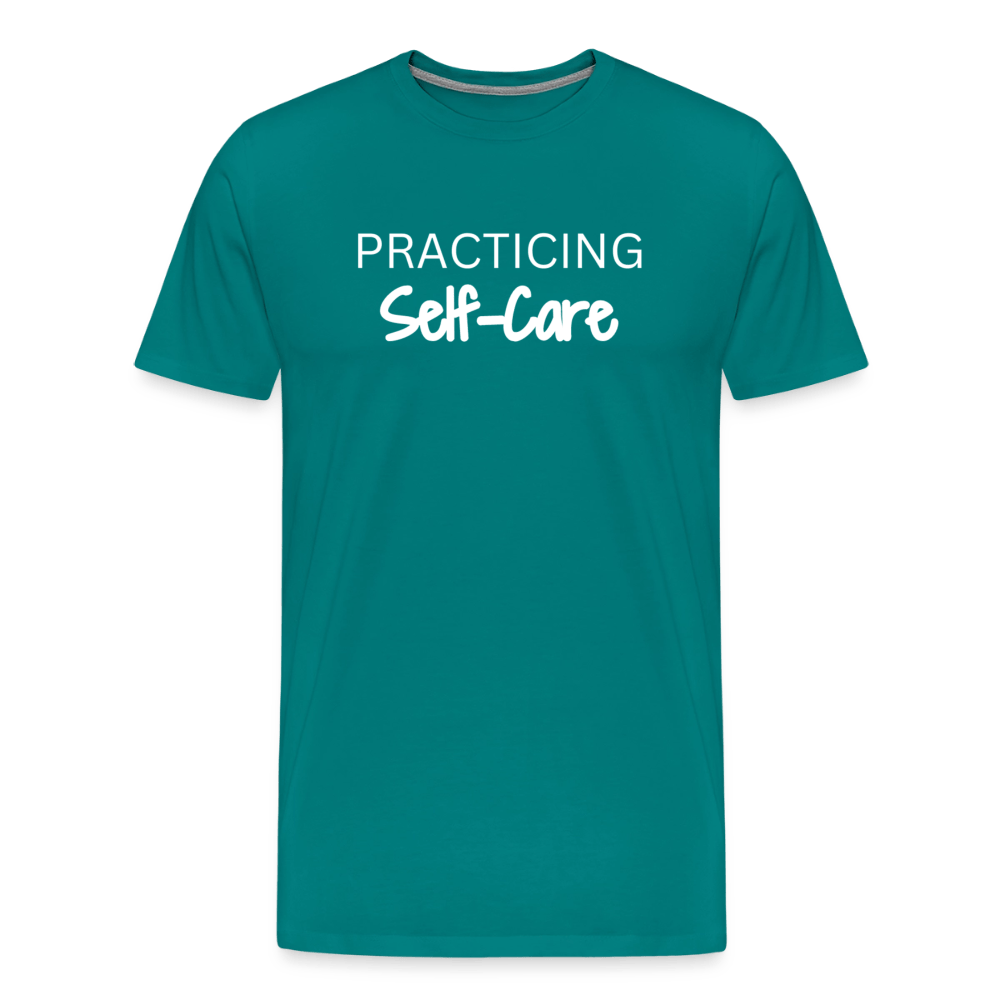 Practicing Self-Care - T-shirt - teal