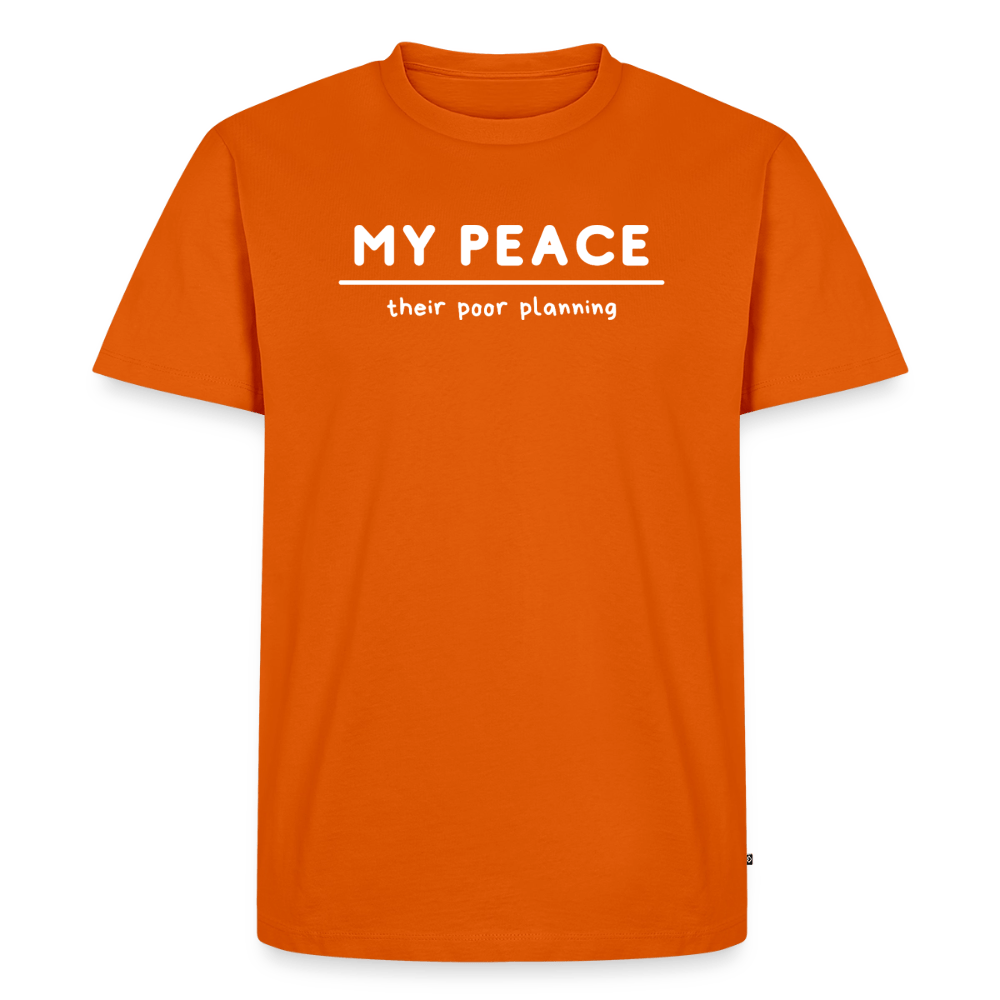 My Peace/their poor planning - Short Sleeve T-Shirt (Unisex) - orange 