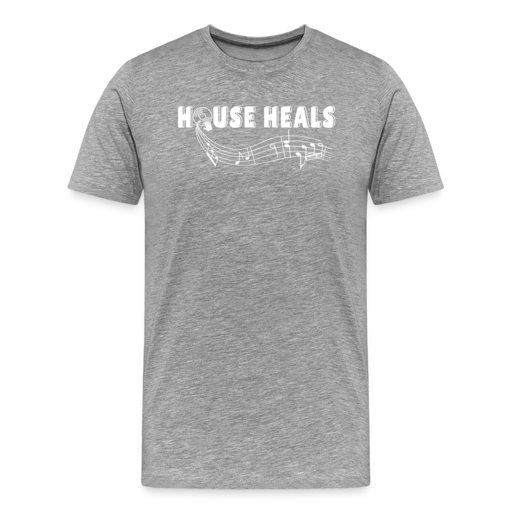 House Music Heals Unisex T-shirt - heather gray