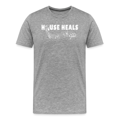 House Music Heals Unisex T-shirt - heather gray