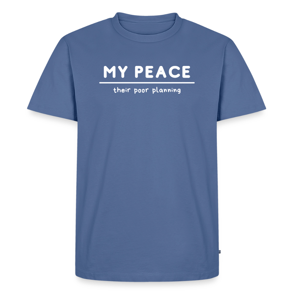 My Peace/their poor planning - Short Sleeve T-Shirt (Unisex) - stone blue 