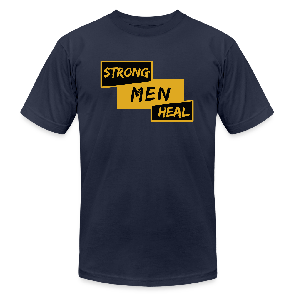 Strong Men Heal - Short Sleeve T-Shirt (Unisex) - navy