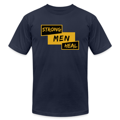 Strong Men Heal - Short Sleeve T-Shirt (Unisex) - navy