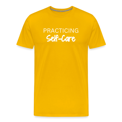 Practicing Self-Care - T-shirt - sun yellow