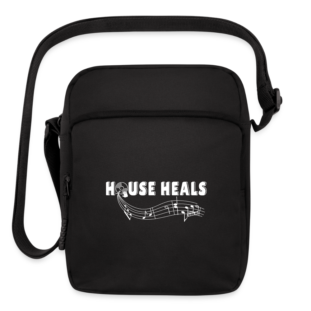 House Music Heals Crossbody Bag - black