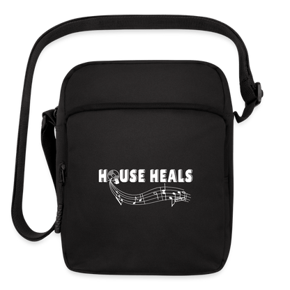 House Music Heals Crossbody Bag - black