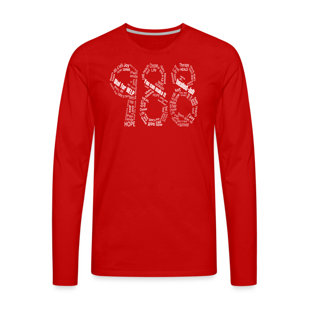 988 Long Sleeve T-Shirt - red