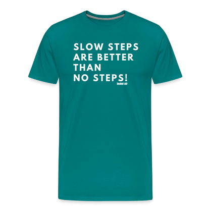 Slow Steps - Short Sleeve T-shirt (Unisex) - teal