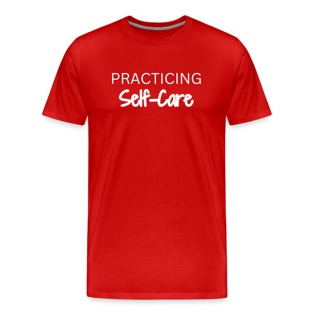 Practicing Self-Care - T-shirt - red