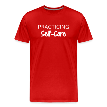 Practicing Self-Care - T-shirt - red
