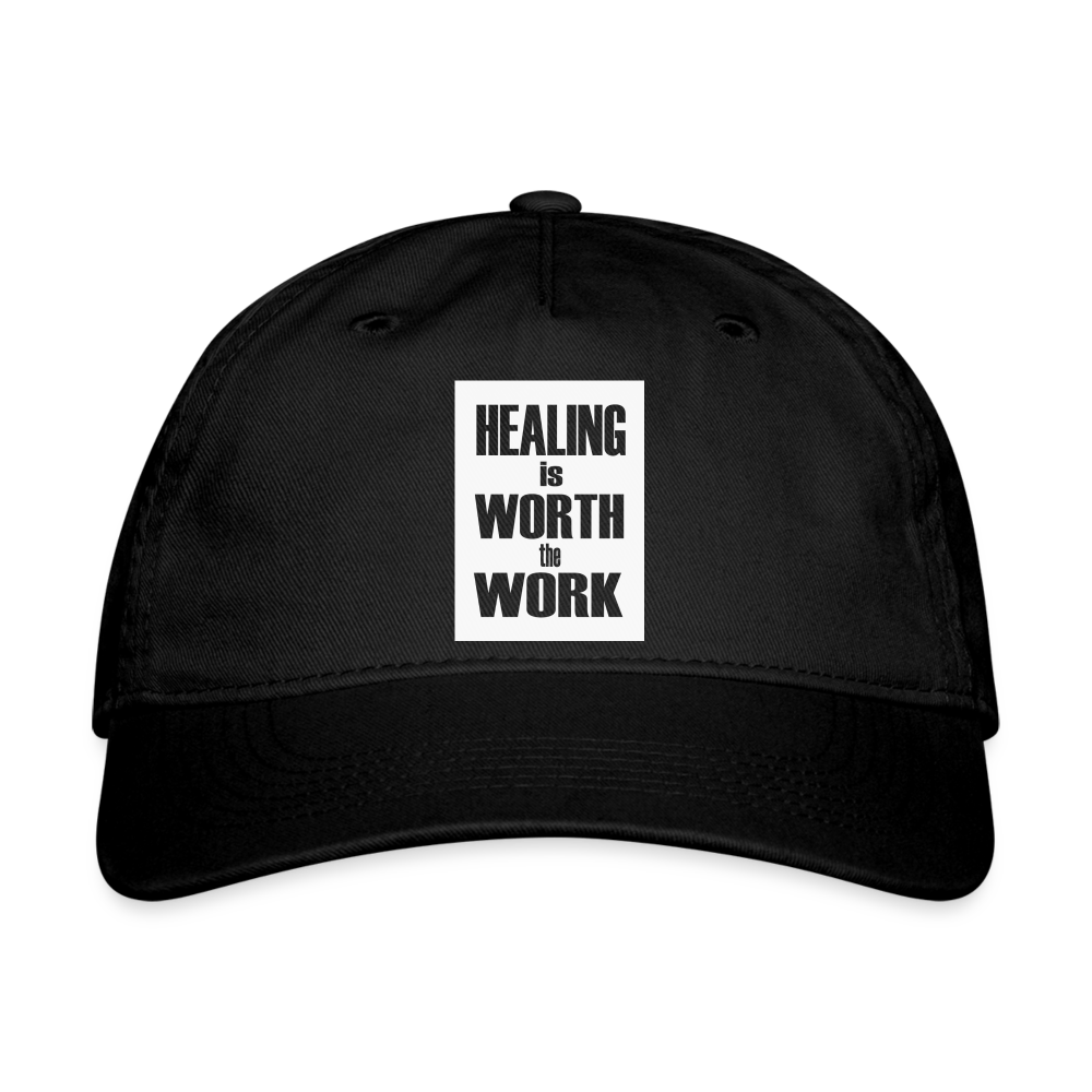 Healing is Worth the Work - Baseball Cap - black