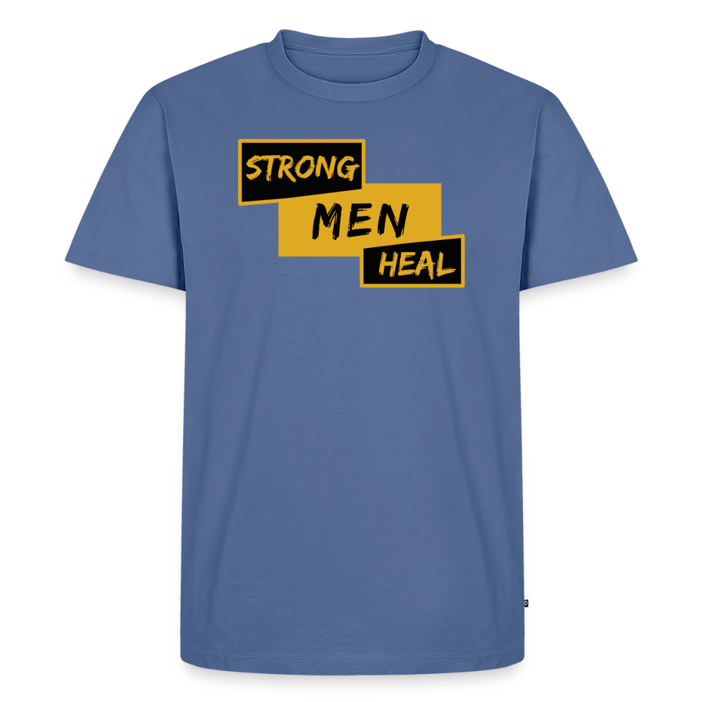 Strong Men Heal - Short Sleeve T-Shirt (Unisex) - stone blue 