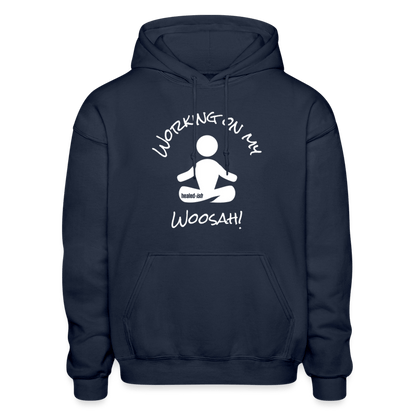 Working On My Woosah Hoodie - B&W Avatar - navy