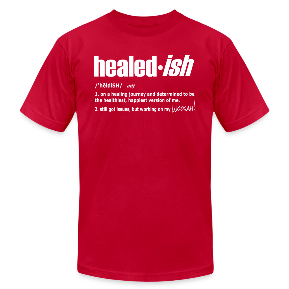 Healed-ish Definition - Short Sleeve T-Shirt (Unisex) - red