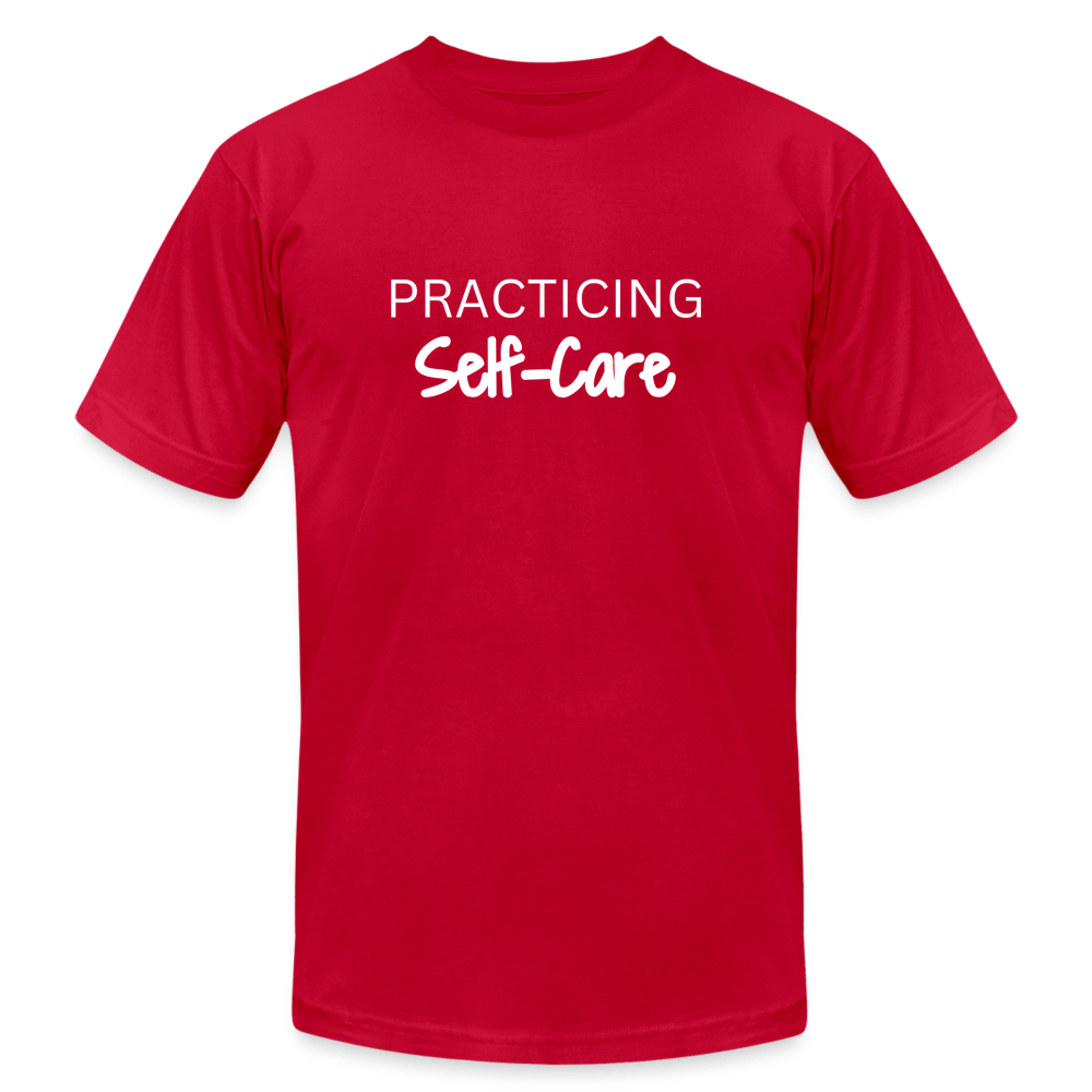 Practicing Self-Care - T-shirt - red