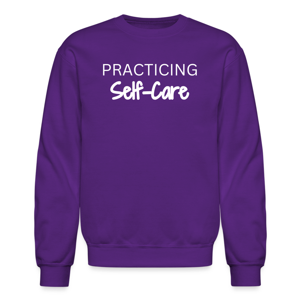 Practicing Self-Care Sweatshirt - purple