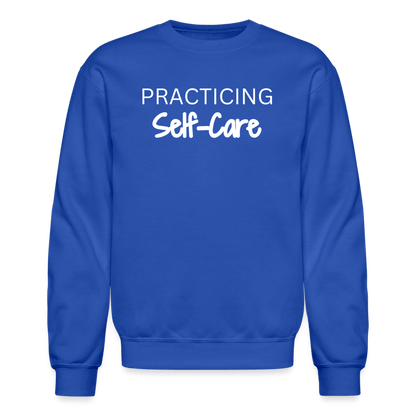 Practicing Self-Care Sweatshirt - royal blue