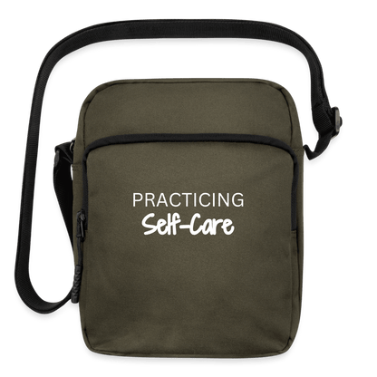 Practicing Self-Care Crossbody Bag - olive