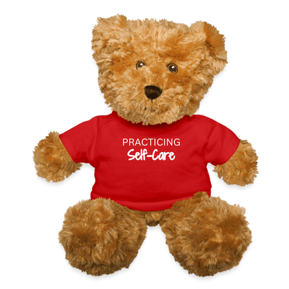 Practicing Self-Care - Comfort Bear - red