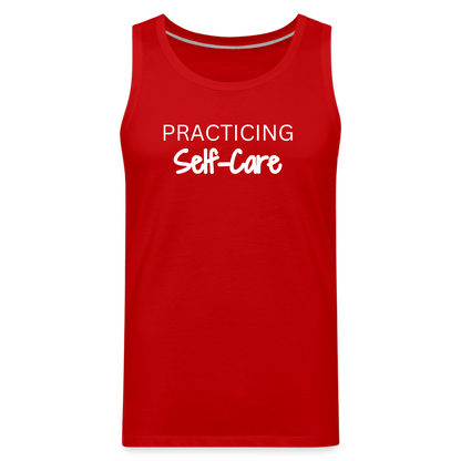 Practicing Self-Care Tank - red