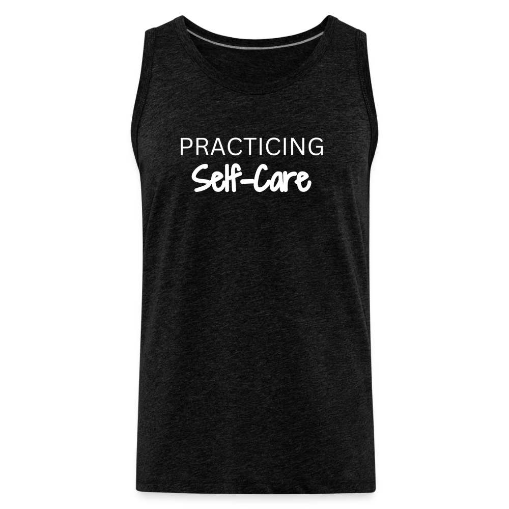 Practicing Self-Care Tank - charcoal grey