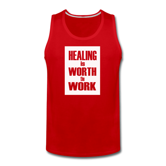 Healing Is Worth The Work - Tank (Unisex) - red