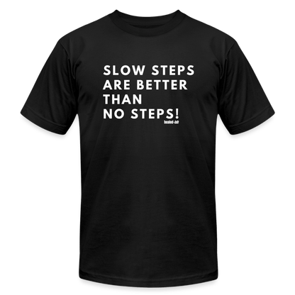 Slow Steps - Short Sleeve T-shirt (Unisex) - black