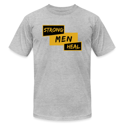 Strong Men Heal - Short Sleeve T-Shirt (Unisex) - heather gray