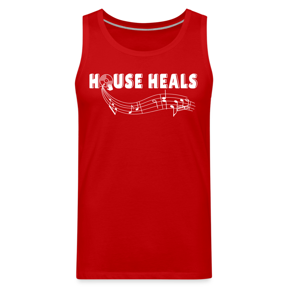 House Heals Unisex Tank - red