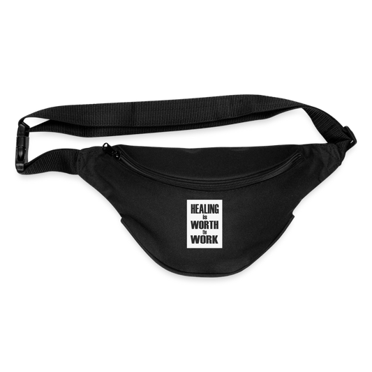Healing is Worth the Work Fanny Pack - black