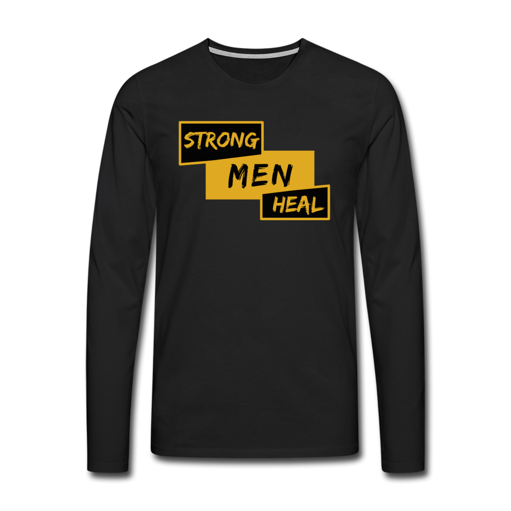 STRONG MEN HEAL - Long Sleeve T-Shirt - black