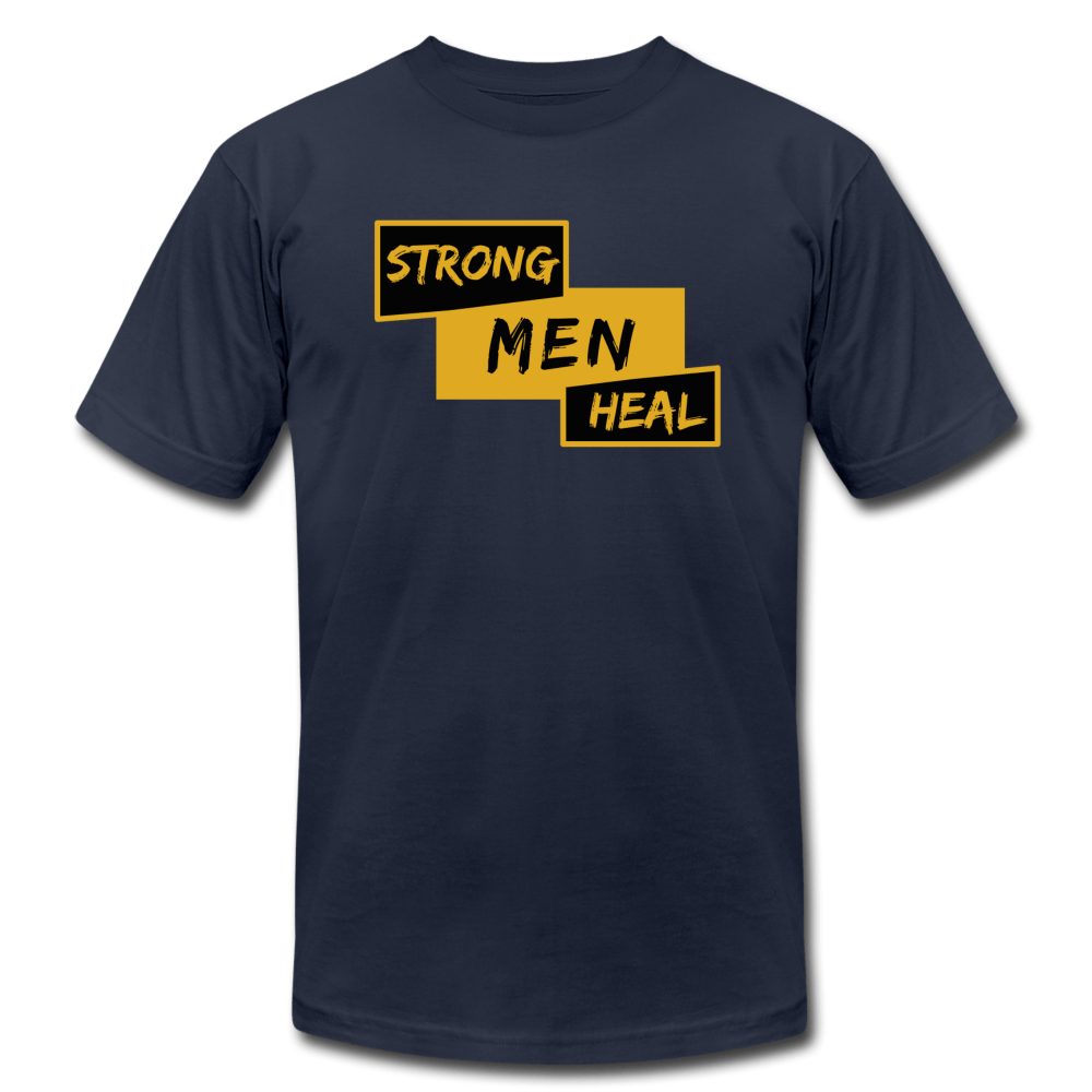 Strong Men Heal - Short Sleeve T-Shirt (Unisex) - navy