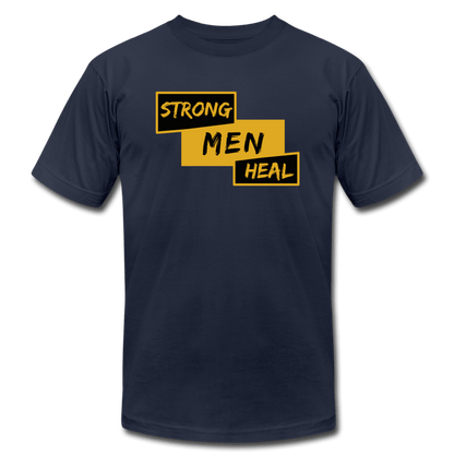 Strong Men Heal - Short Sleeve T-Shirt (Unisex) - navy