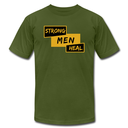 Strong Men Heal - Short Sleeve T-Shirt (Unisex) - olive
