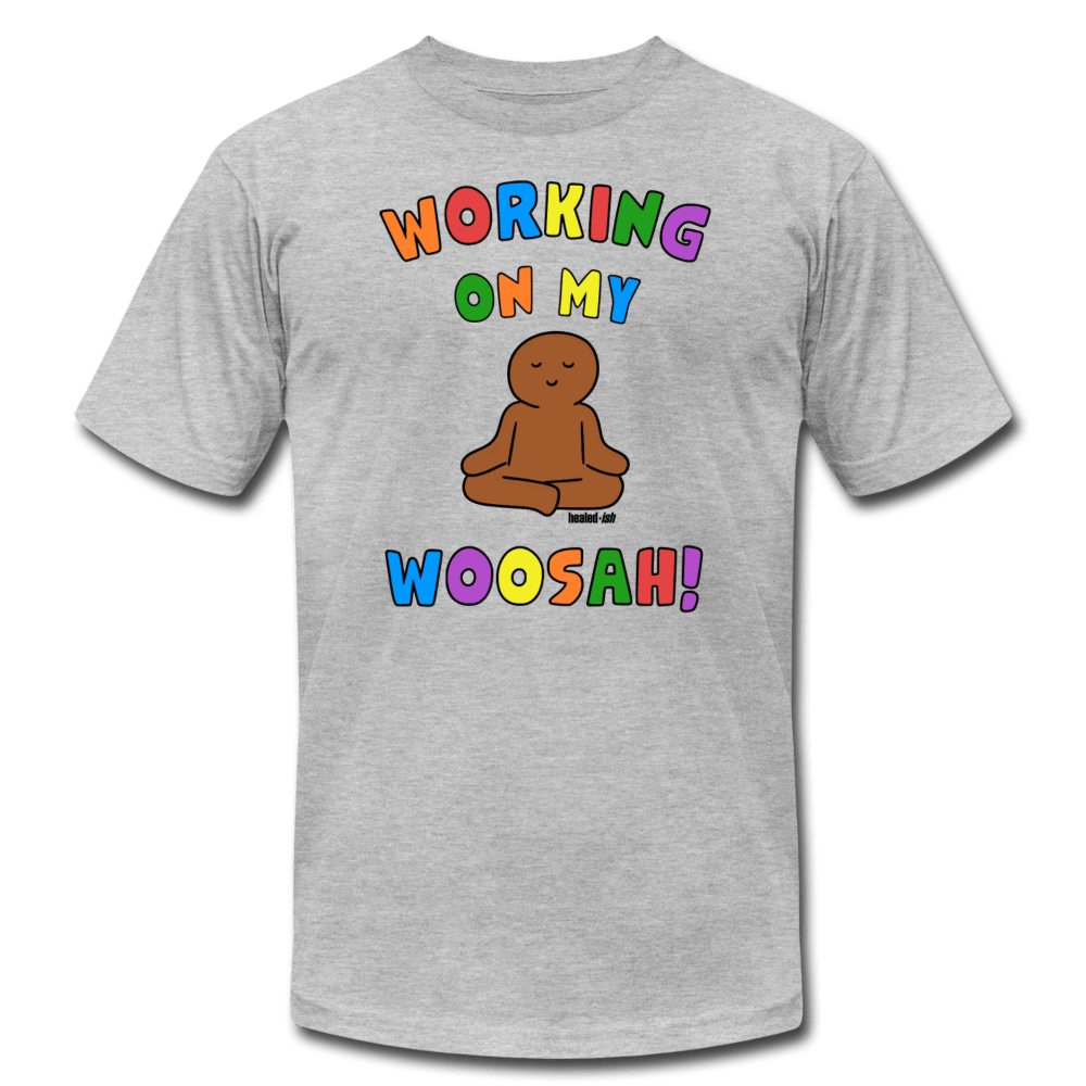 Working On My Woosah! - T-Shirt - Heather Gray - Tone 2